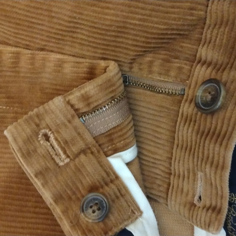 Brooks Brothers Tan Wide Wale Cotton Blend Corduroy Pants 37 - 28.5 - Picture 9 of 9